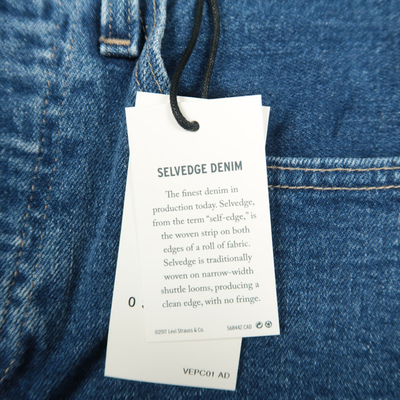 Levis Made Crafted 501 Skinny Chaps Selvedge Jeans - Picture 7 of 7